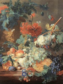 Jan Van Huysum : Fruit and Flowers